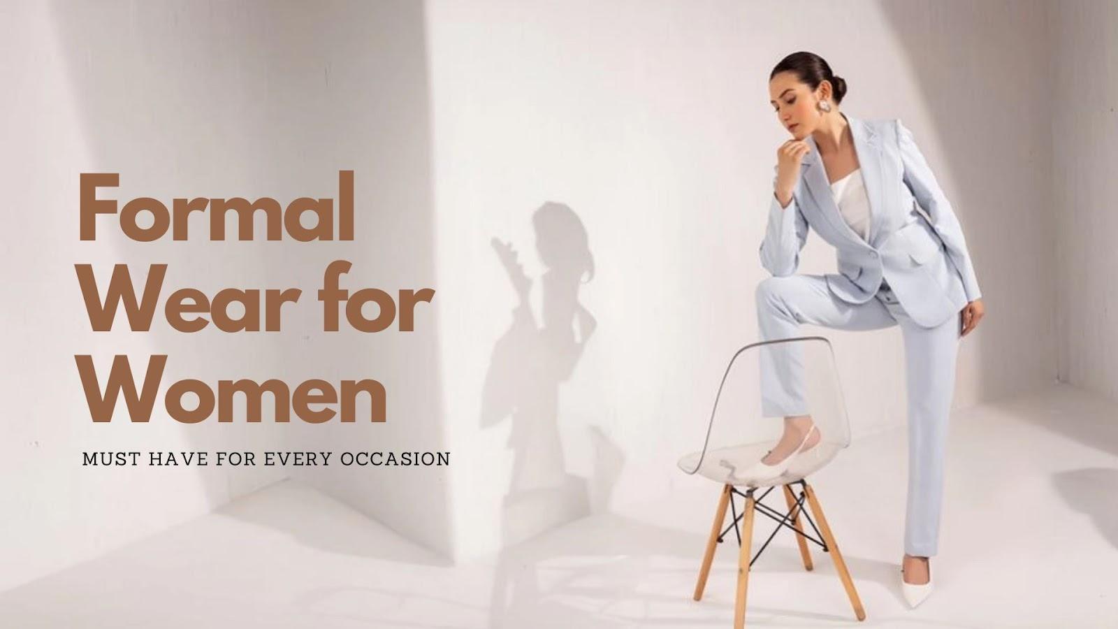 types of women's formal wear