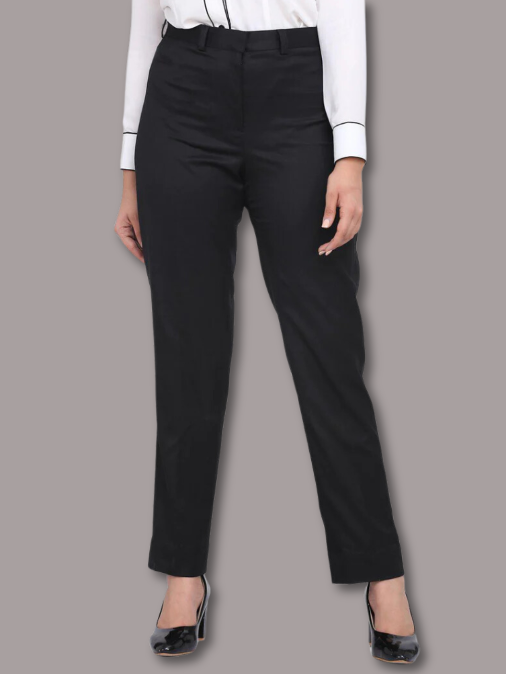 Black evening trousers sales womens