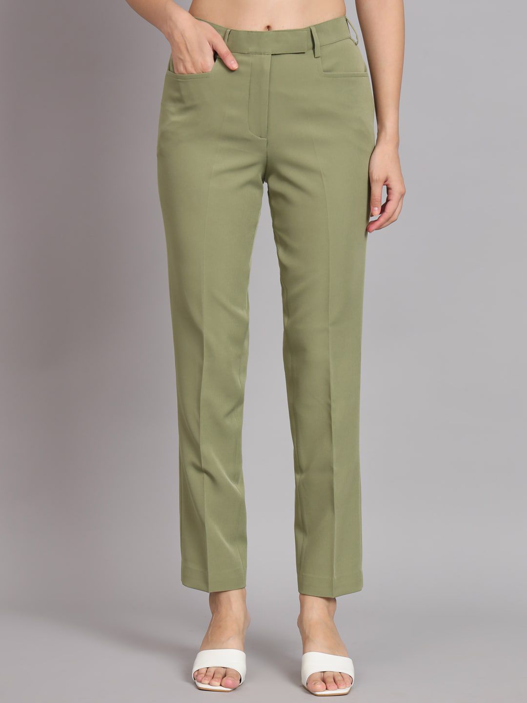 Women Original Mid-Rise Easy Wash Trousers