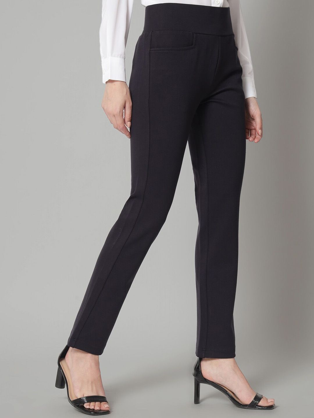 Navy Blue Formal Pants for Ladies