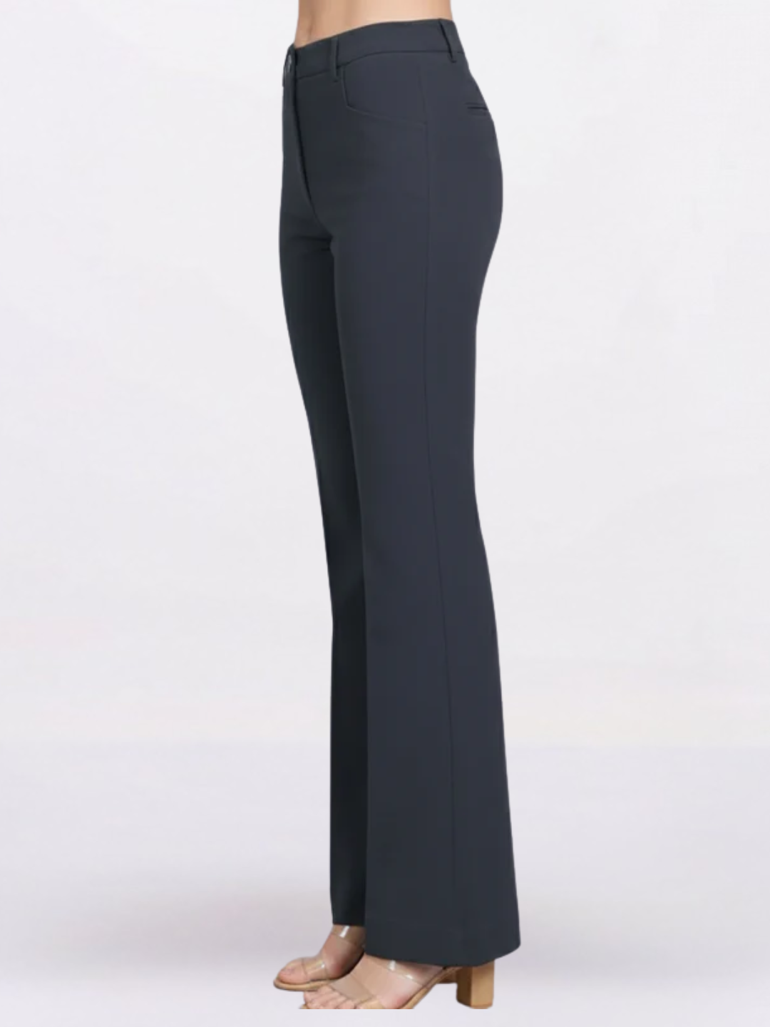 Women Grey High-Rise Trouser