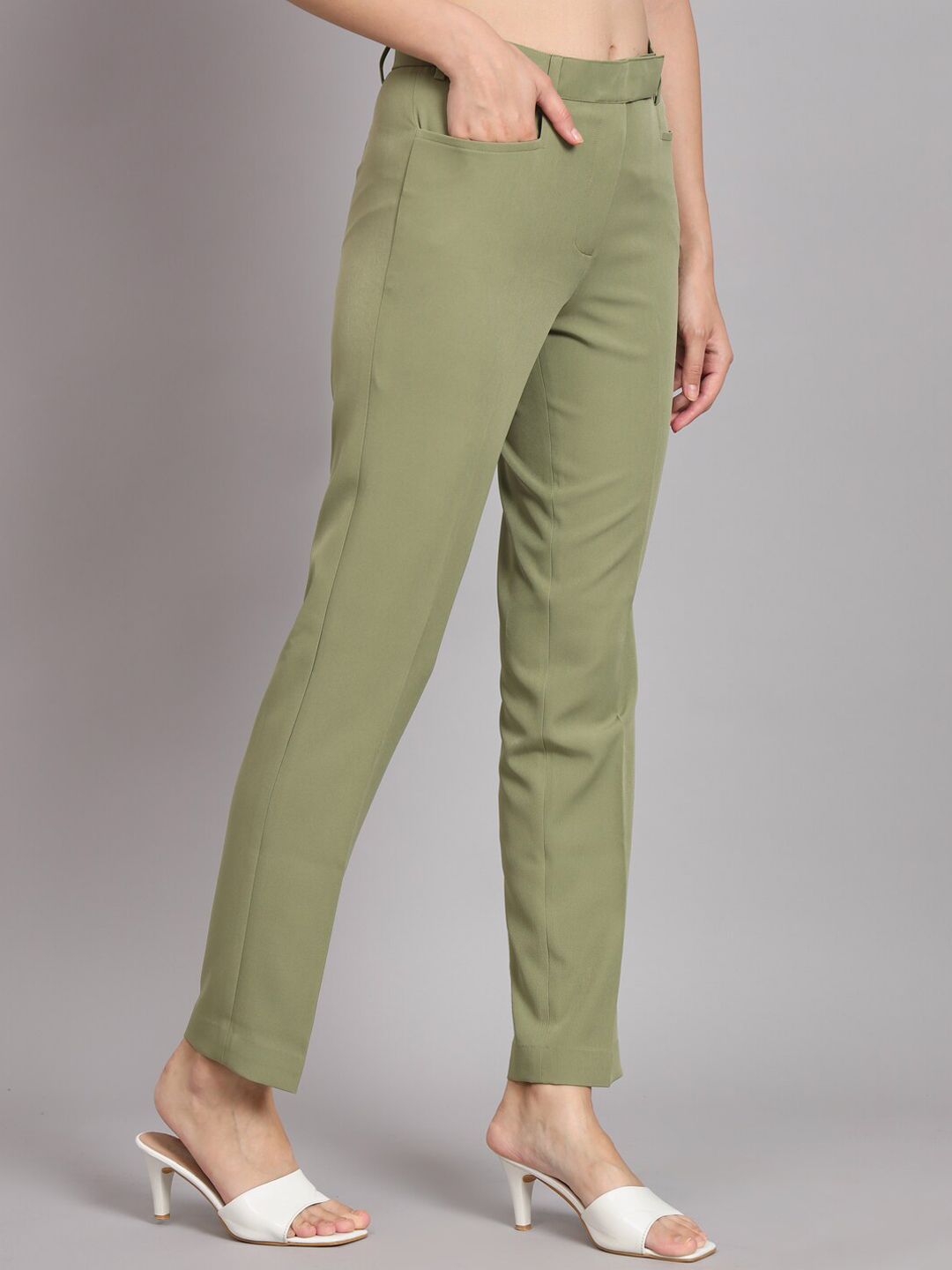 Women Original Mid-Rise Easy Wash Trousers