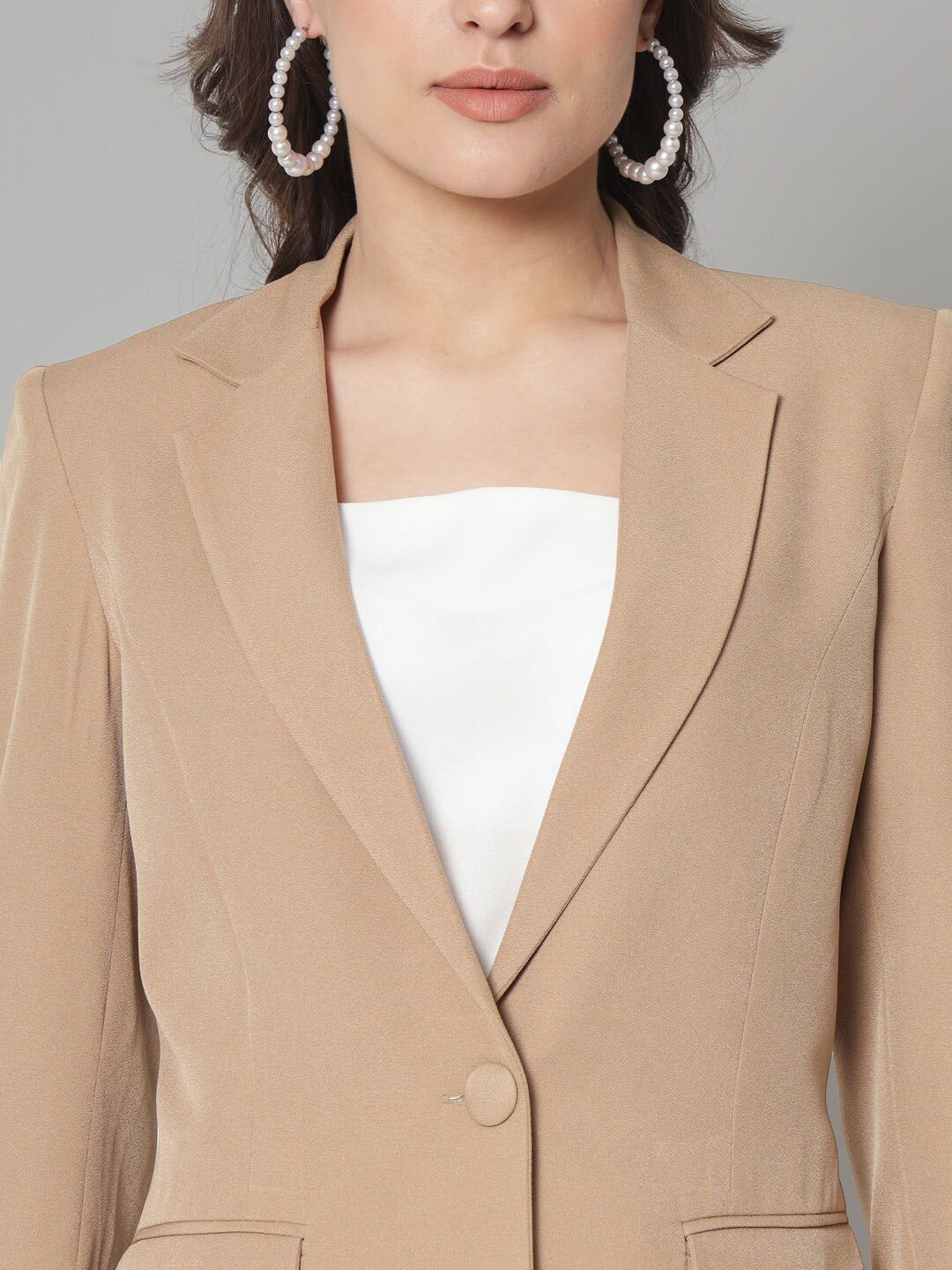 Women Single Breasted Formal Blazer