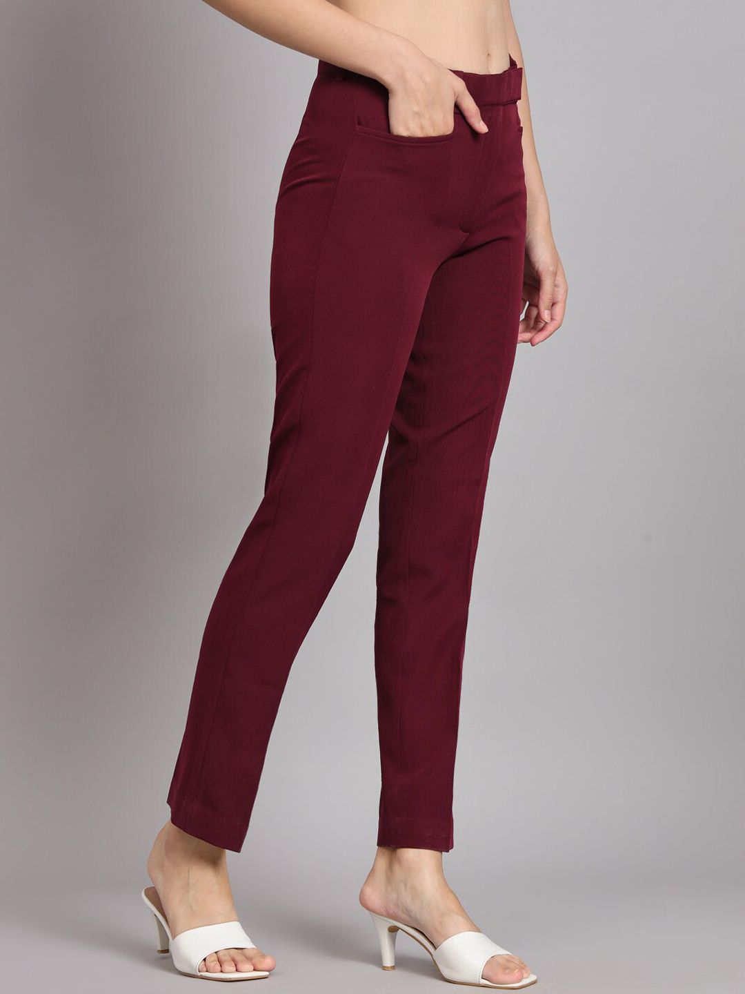 Women Mid-Rise Original Easy Wash Trousers