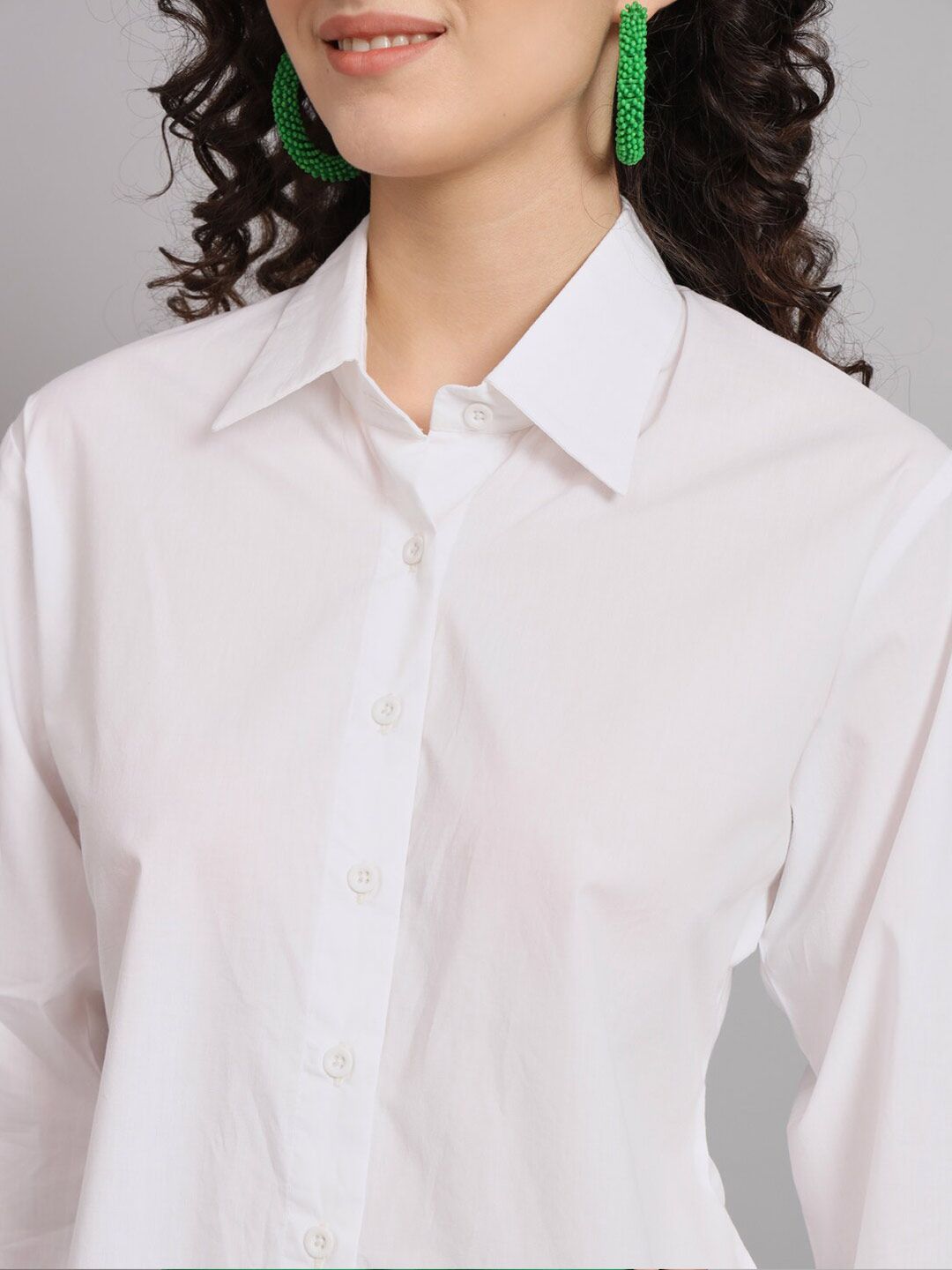 Comfort Fit Cotton Shirt - White