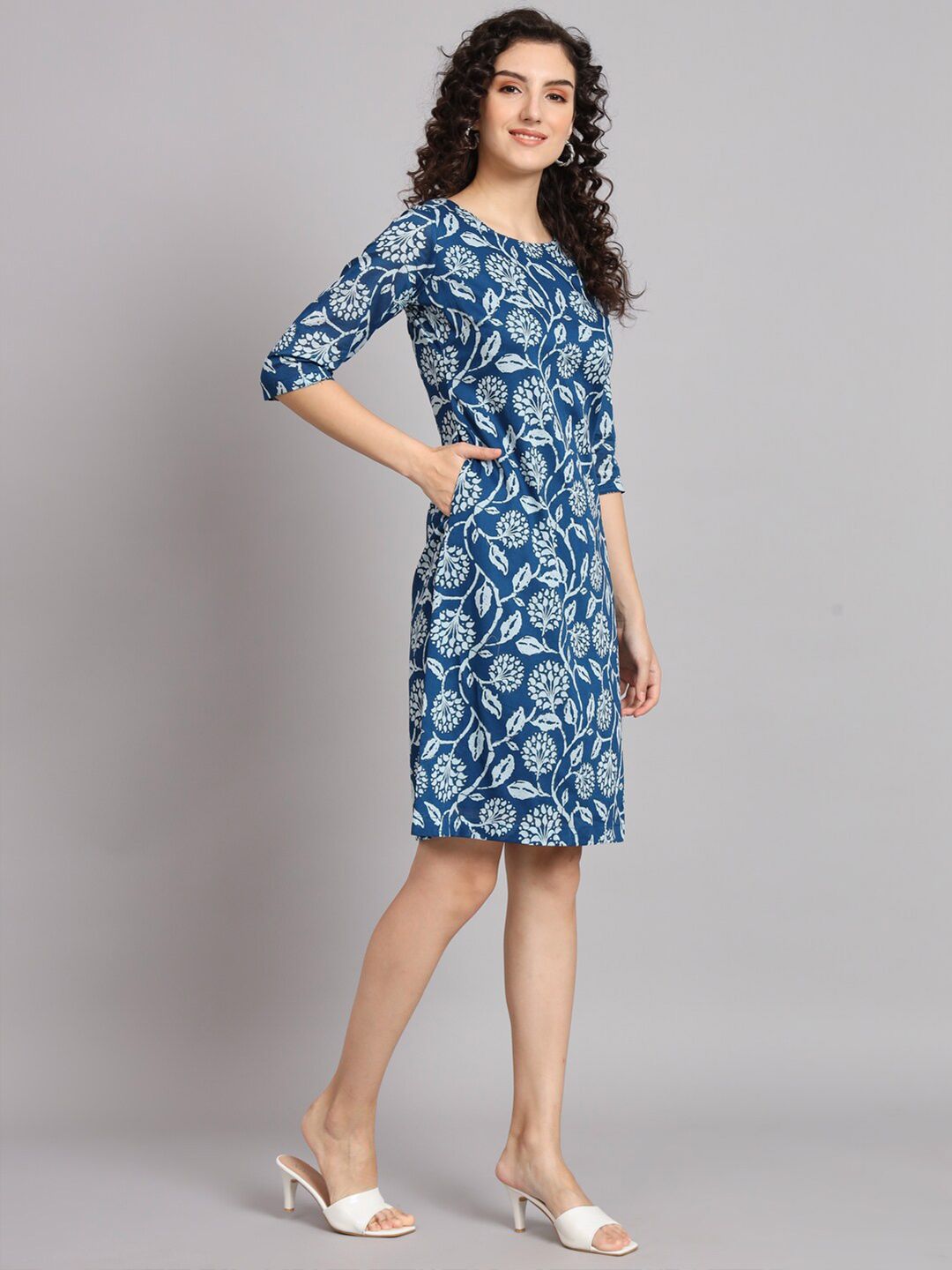 Women Floral Printed A-Line Dress
