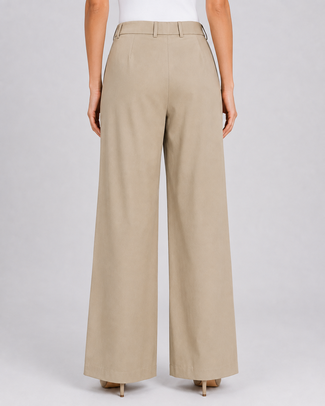 Women Beige Textured Trouser