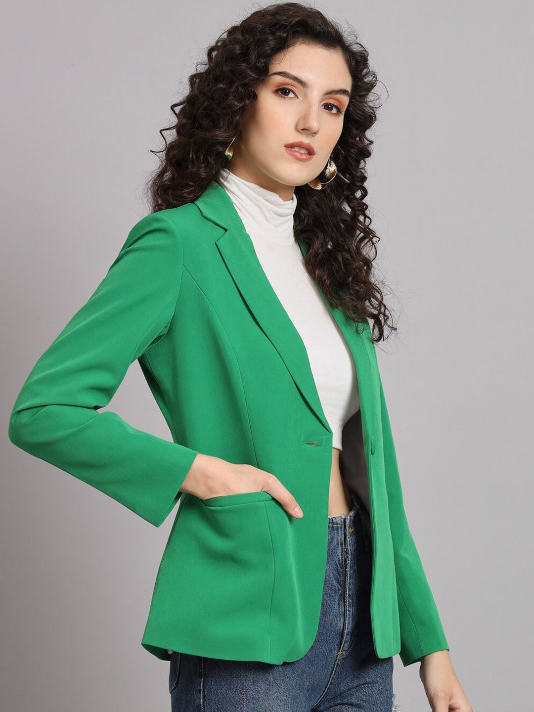 Women Notched Lapel Comfort-Fit Blazers