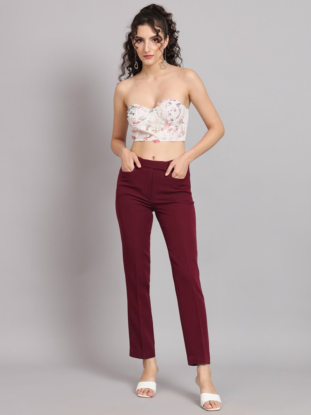 Women Mid-Rise Original Easy Wash Trousers