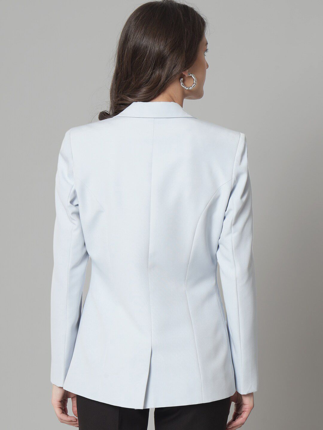 Women Notched Lapel Single Breasted Blazers