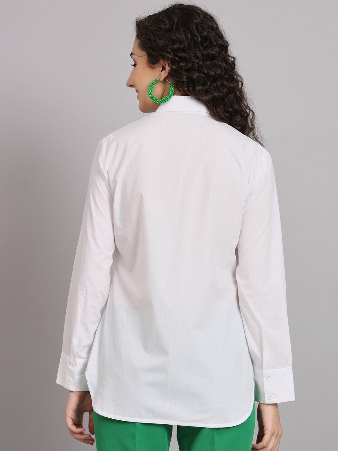 Comfort Fit Cotton Shirt - White