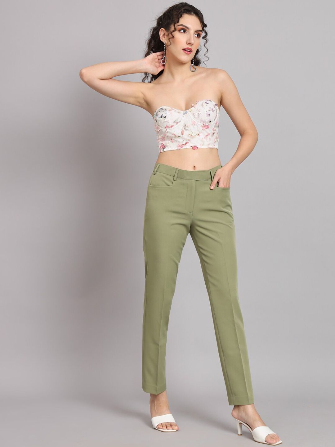 Women Original Mid-Rise Easy Wash Trousers