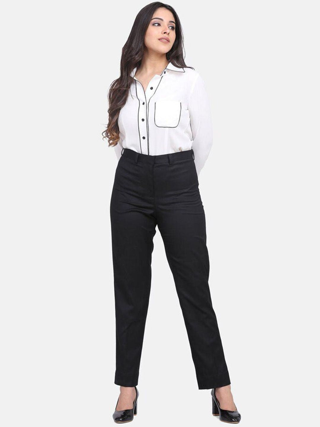 Women Mid-Rise Original Easy Wash Trousers