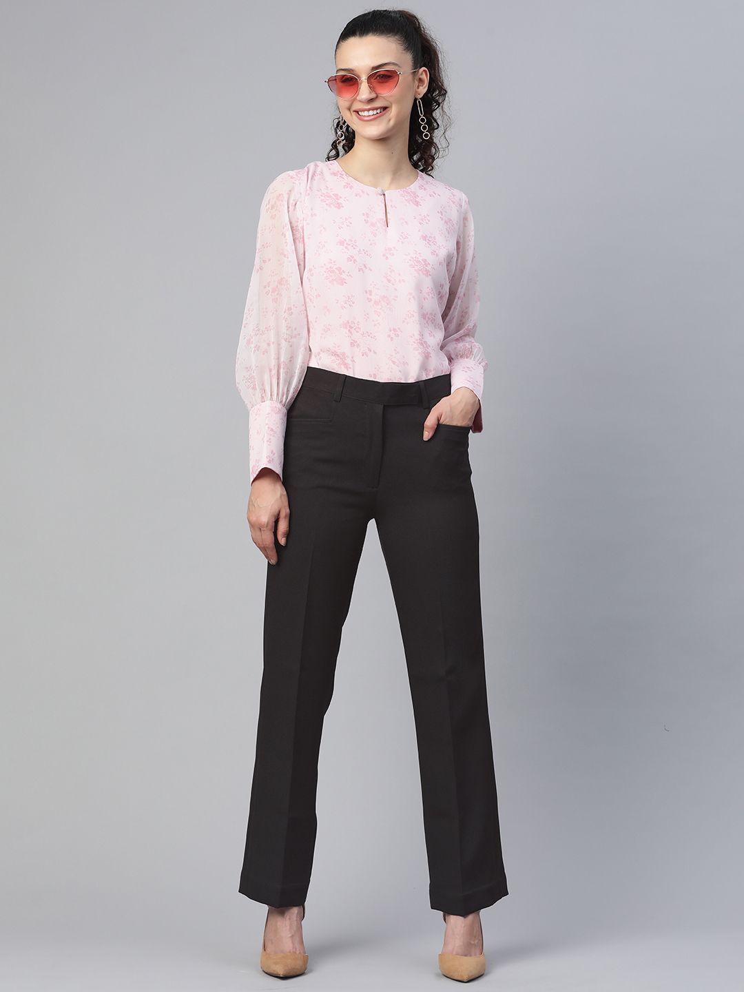 Women Regular Fit Chinos Trousers