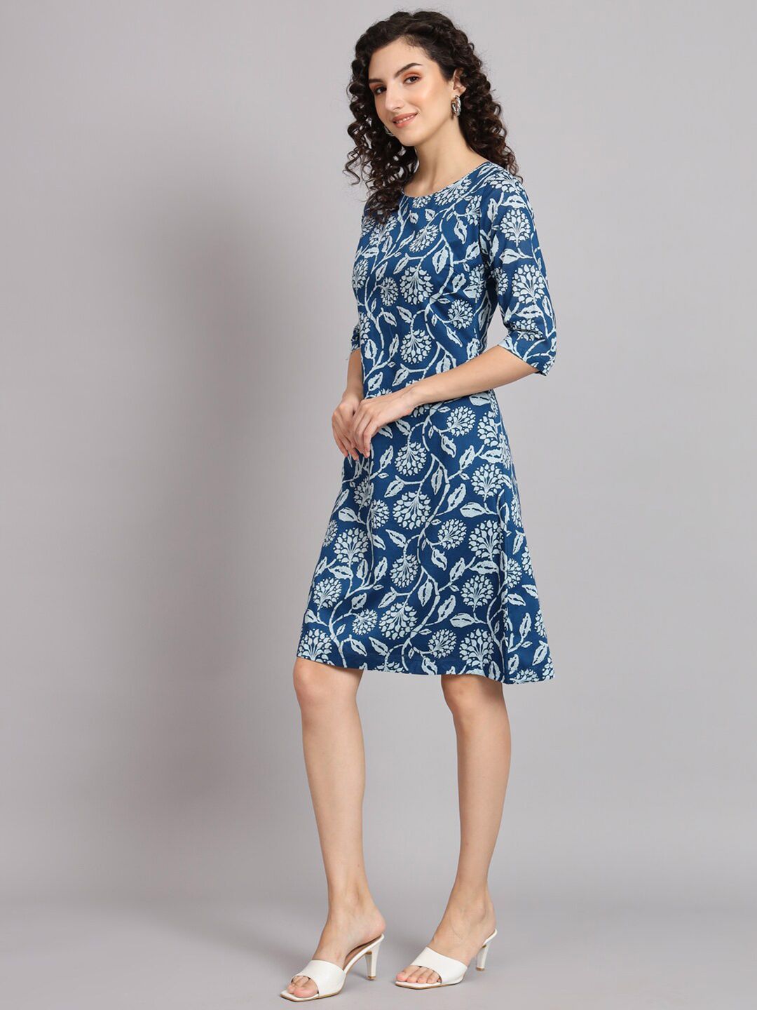 Women Floral Printed A-Line Dress