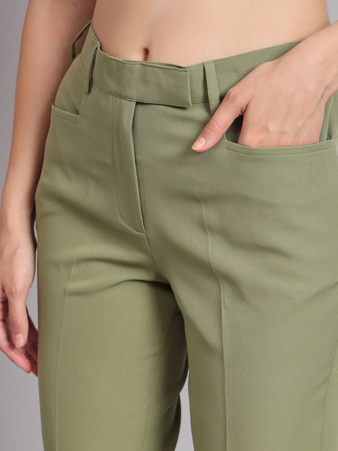 Women Original Mid-Rise Easy Wash Trousers