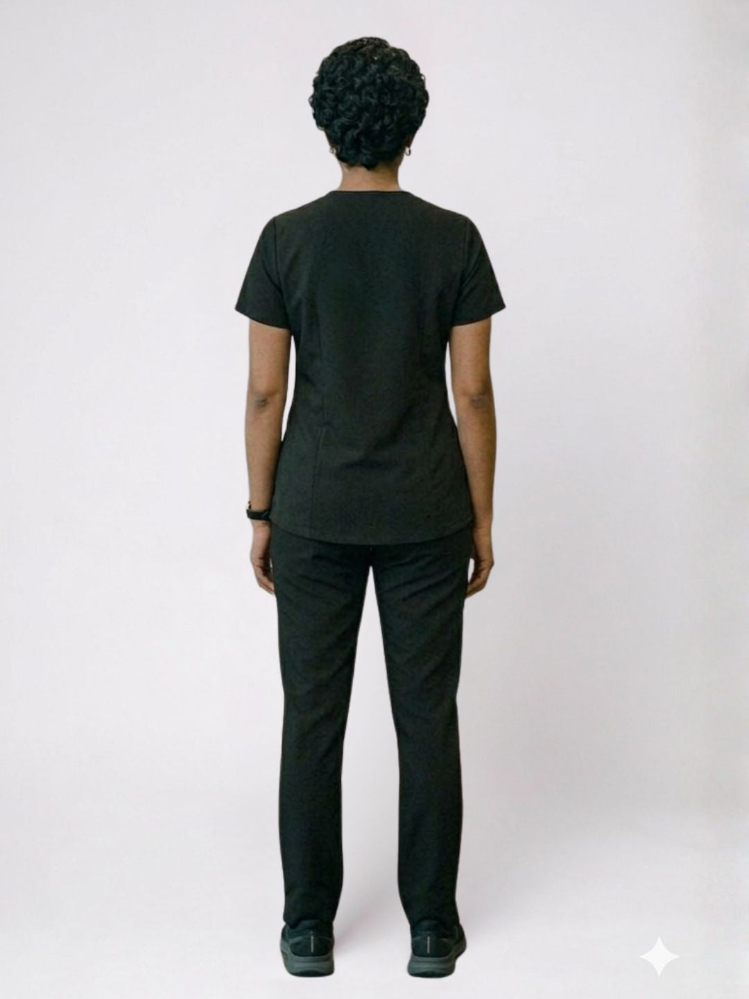 Women Black Scrub Set