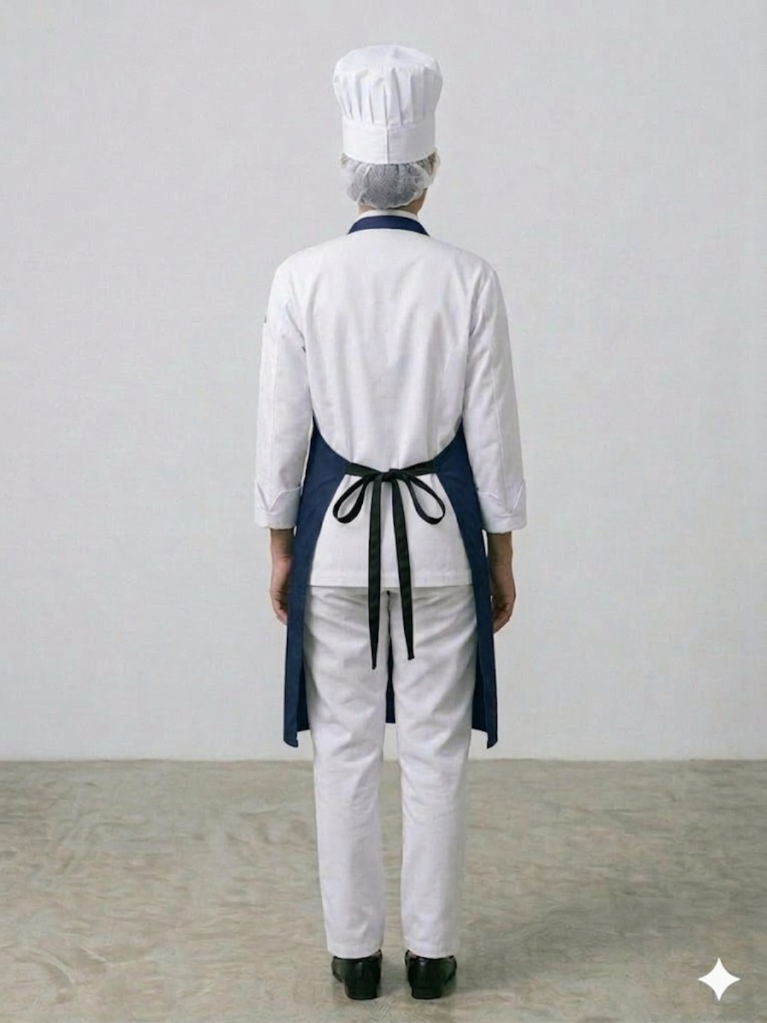 Women Navy Blue Chef Apron