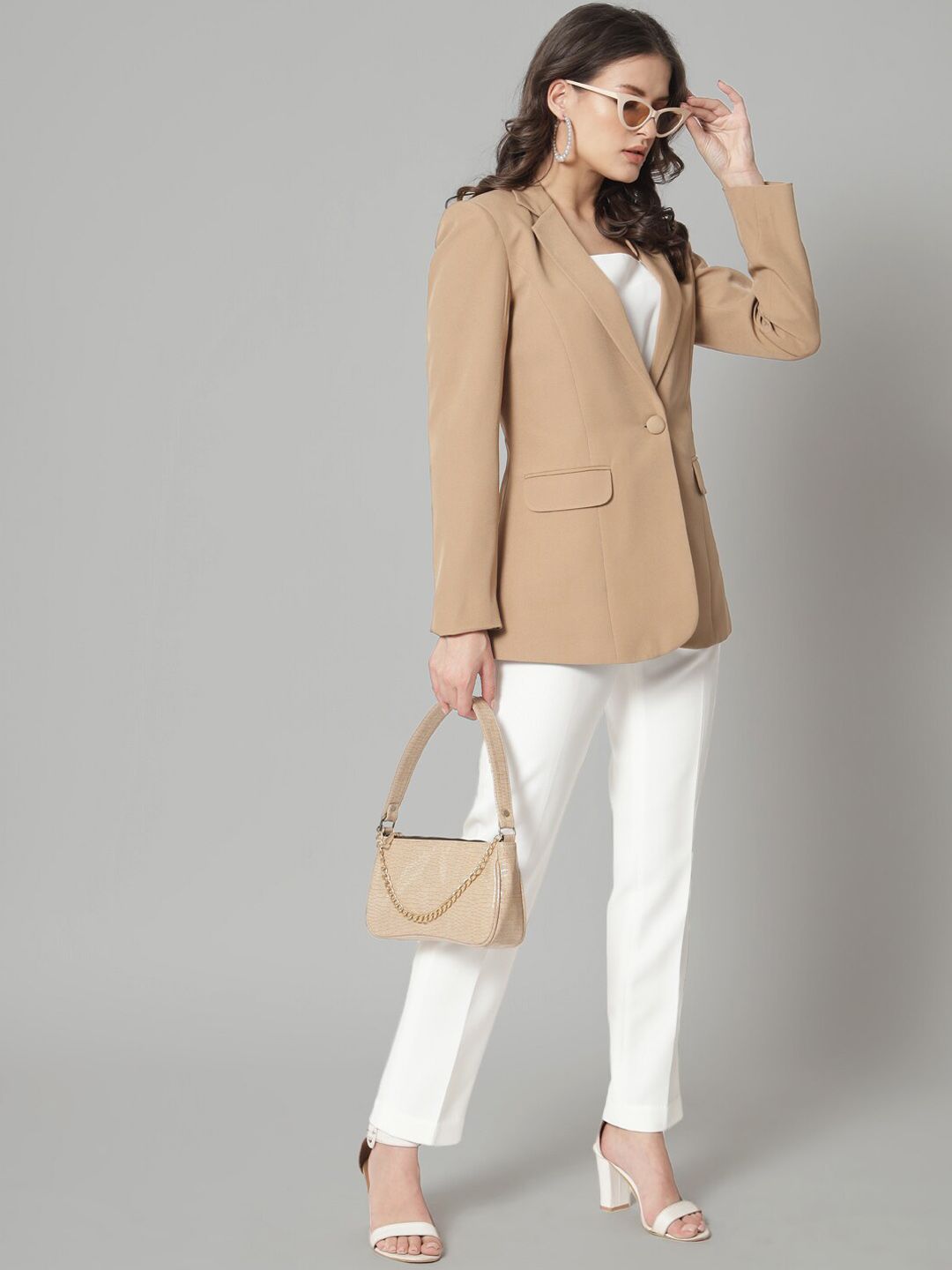 Women Single Breasted Formal Blazer