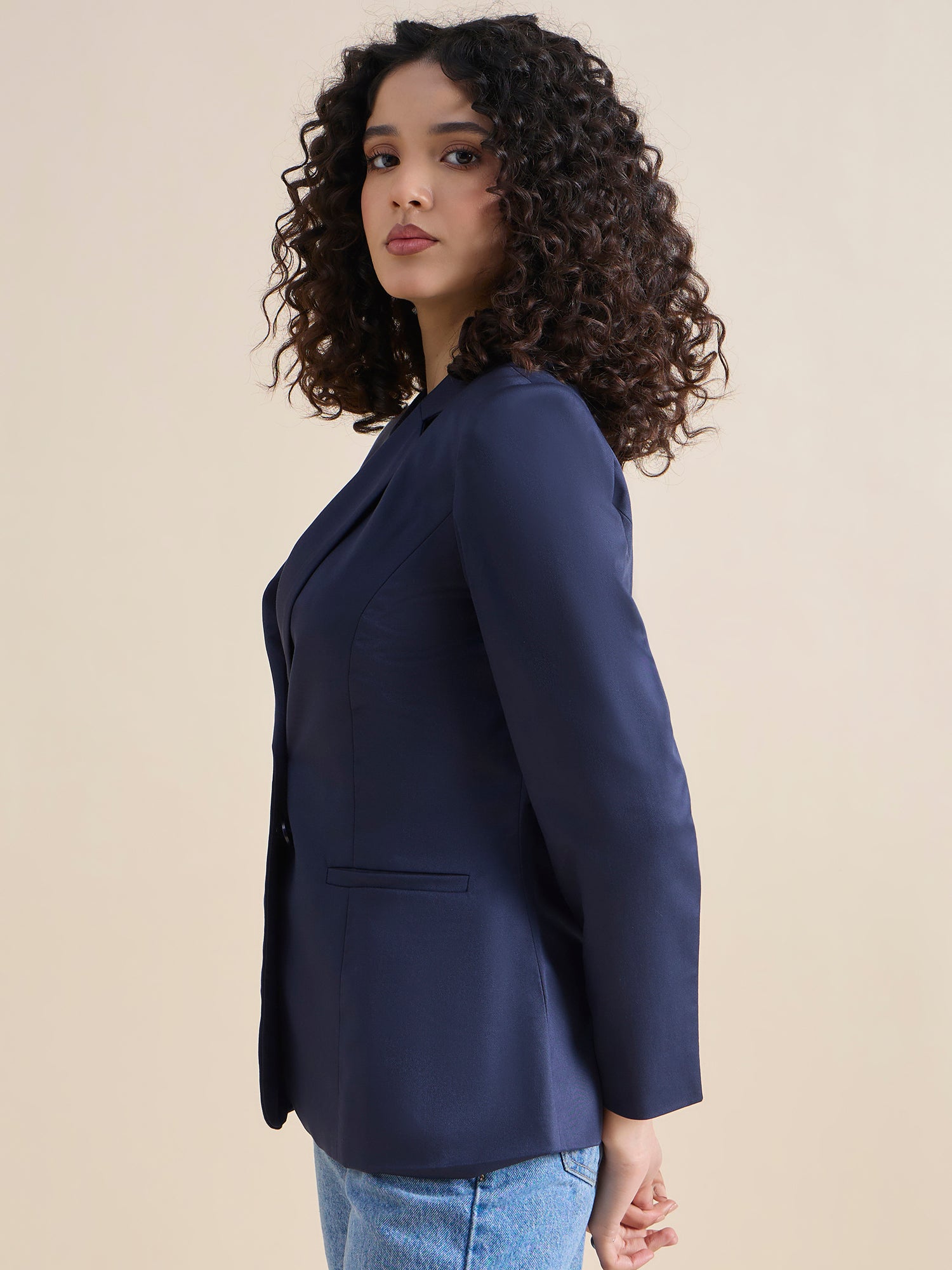 Women Single-Breasted Formal Blazer