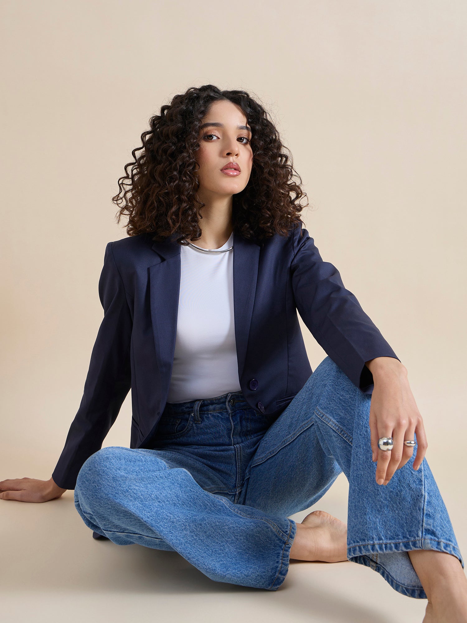 Women Single-Breasted Formal Blazer