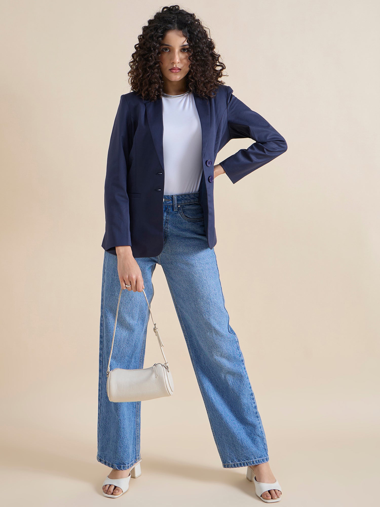 Women Single-Breasted Formal Blazer