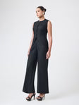 Women Classic Black Sleeveless Co-ords
