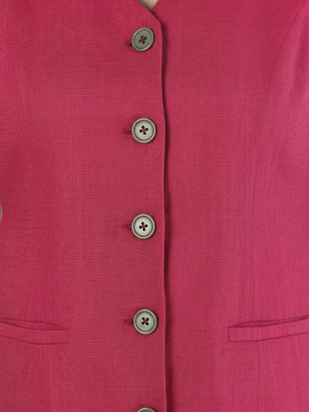Women Hot Pink Sleeveless Co-Ord Set