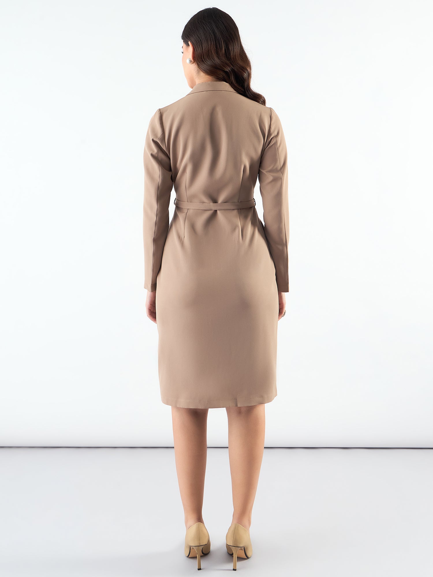 Women Formal Midi Blazer Dresses