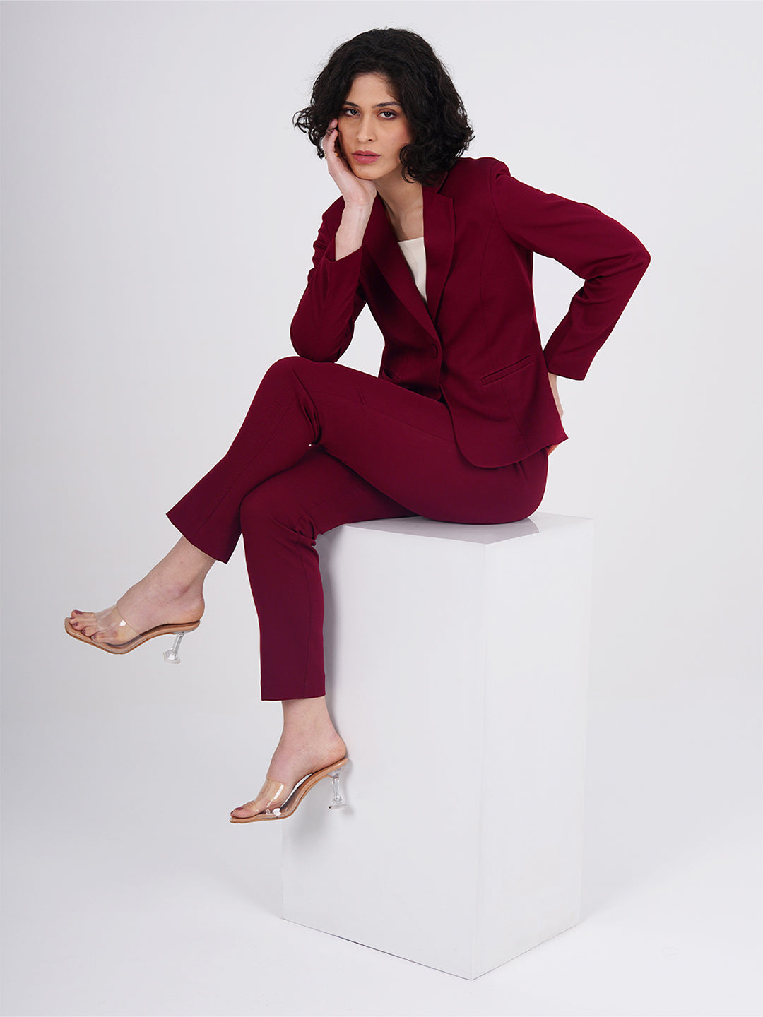 Women Single-Breasted Blazer and Trousers