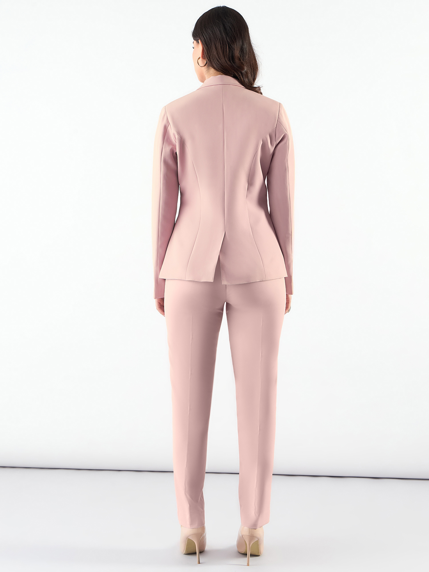 Women Single-Breasted Two-Piece notched lapel Collar Formal Suit