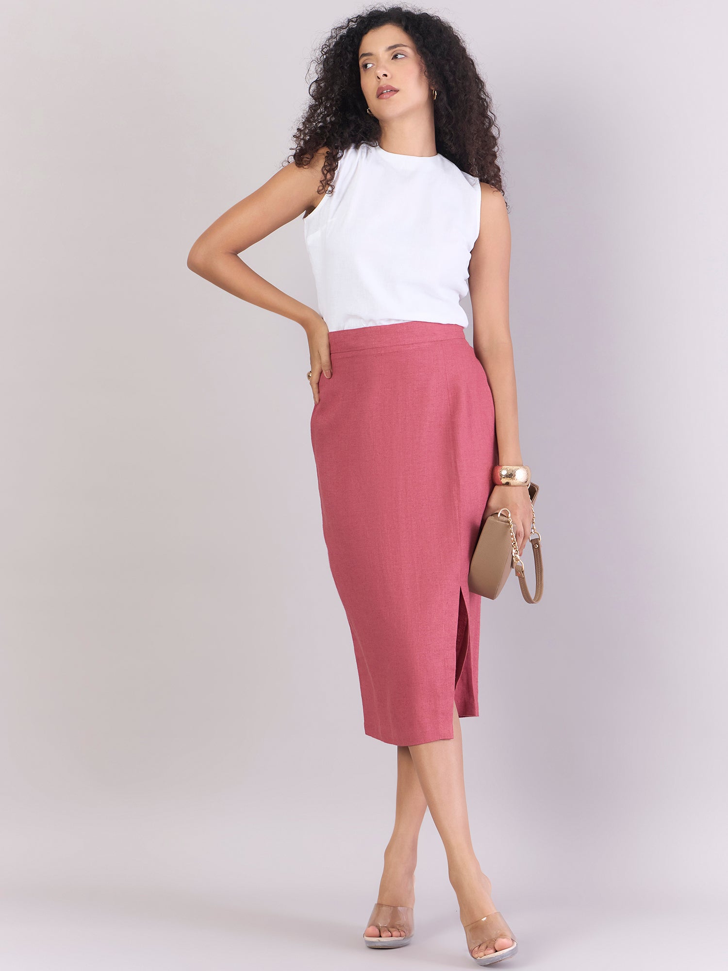 Women Cotton Breezy Tank Top With Back Keyhole Detailing