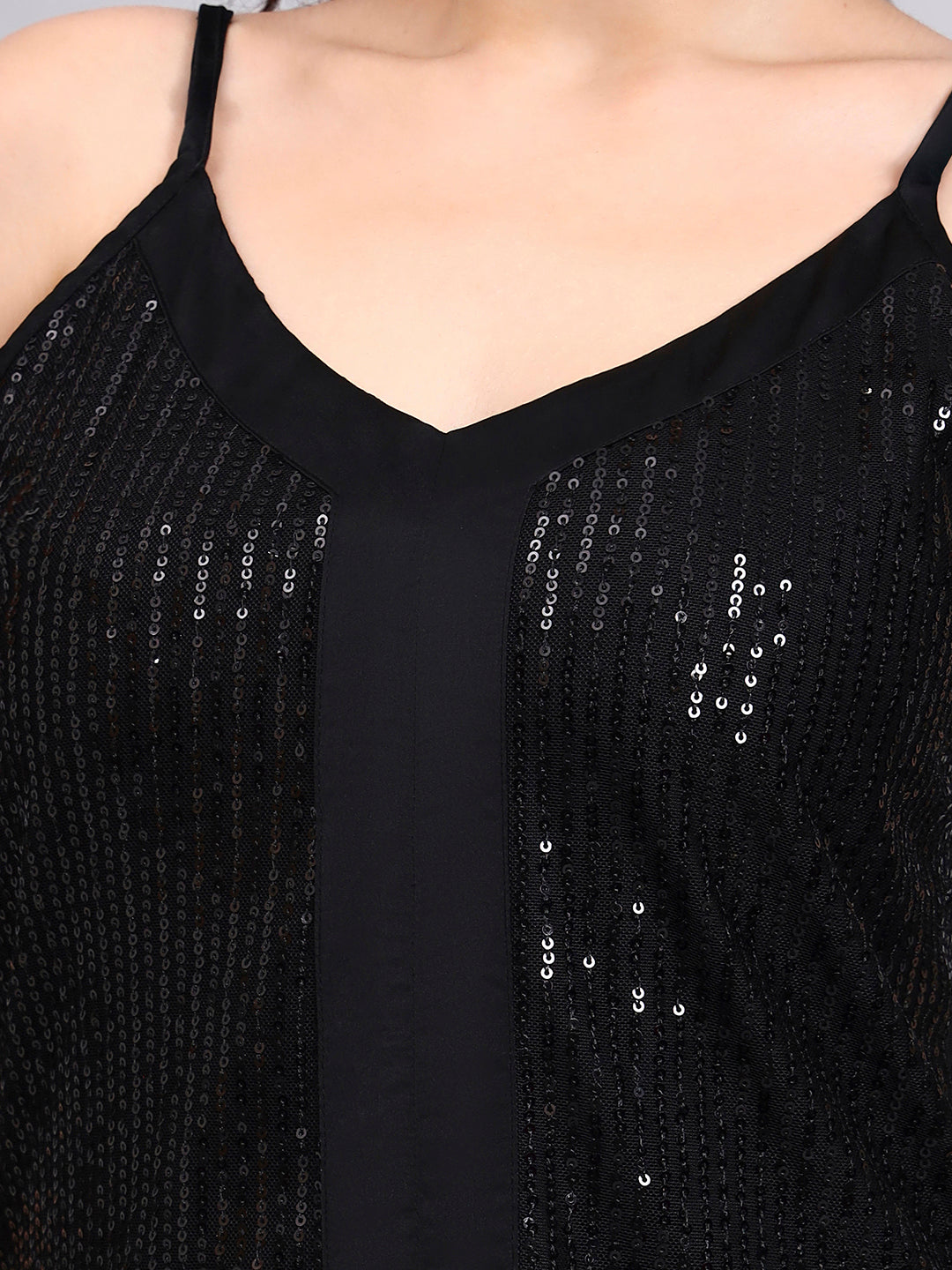 Black Sequence Camisole
