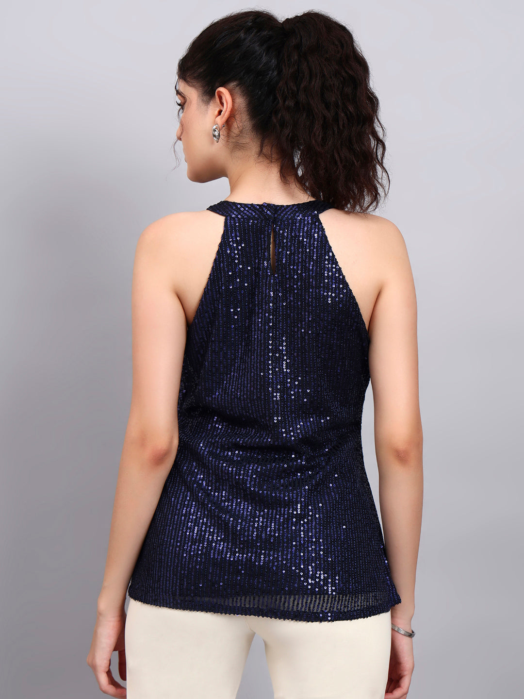 Halter Neck Sequence Camisole