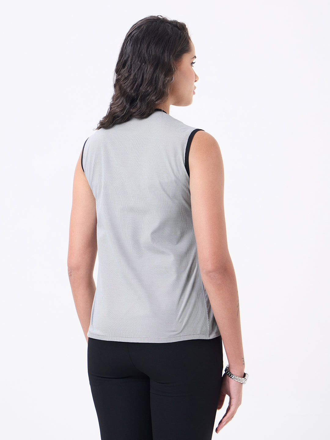 Women Black Printed Top