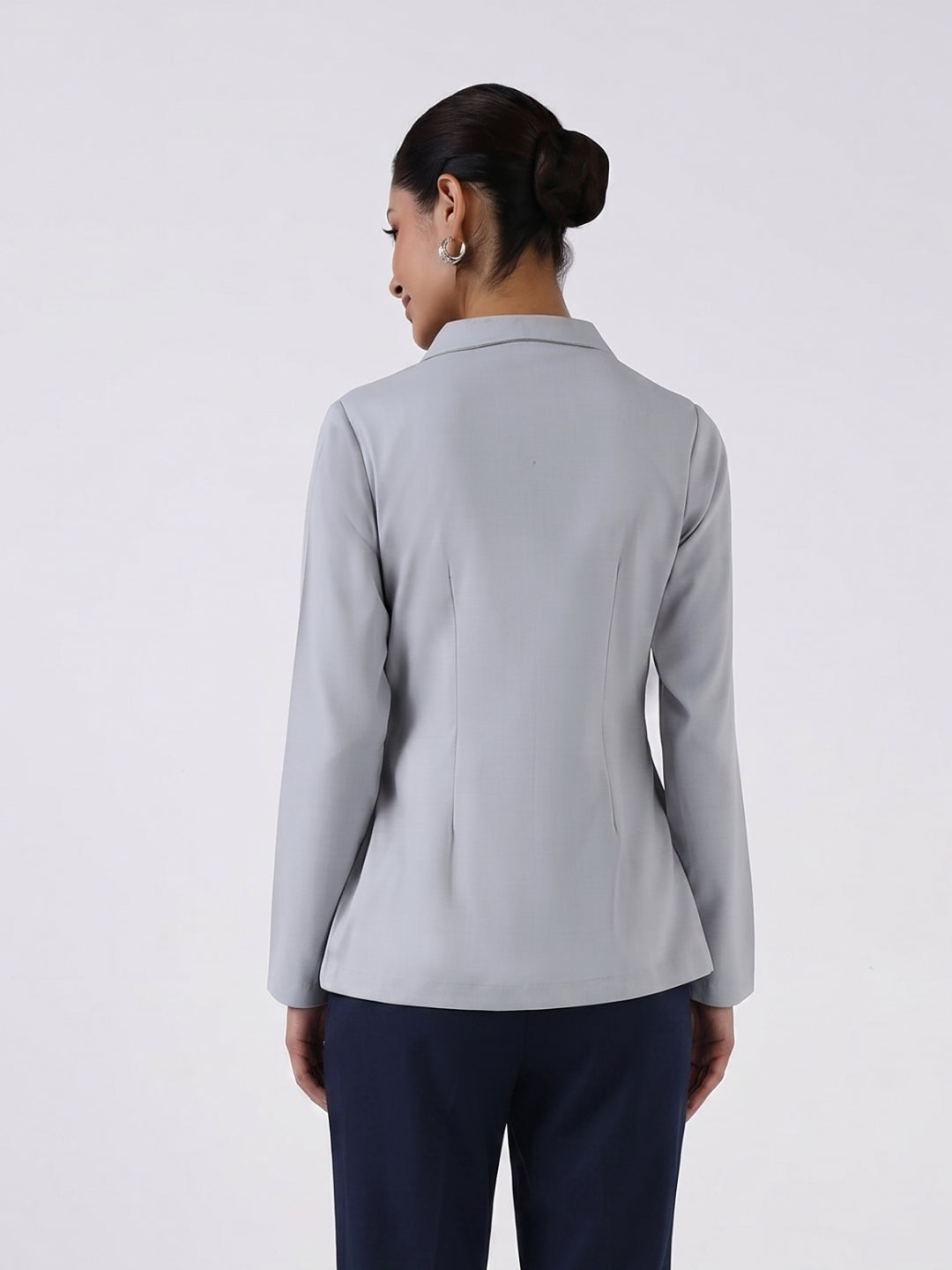 Women Silver Dust Grey Top