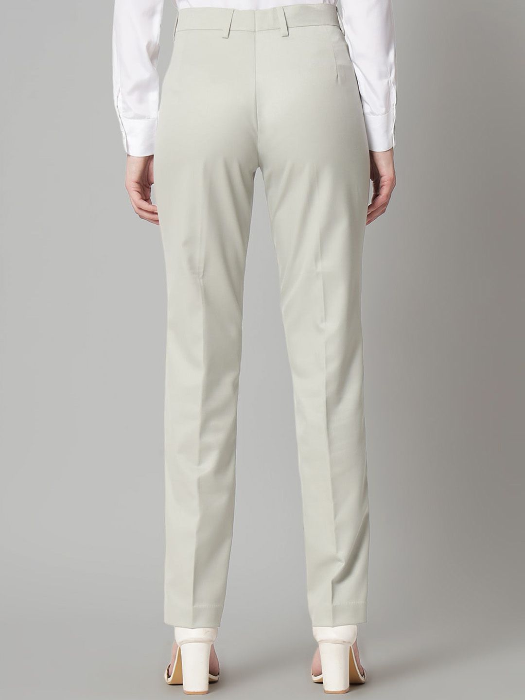 Women Original Regular Fit Mid-Rise Formal Trousers