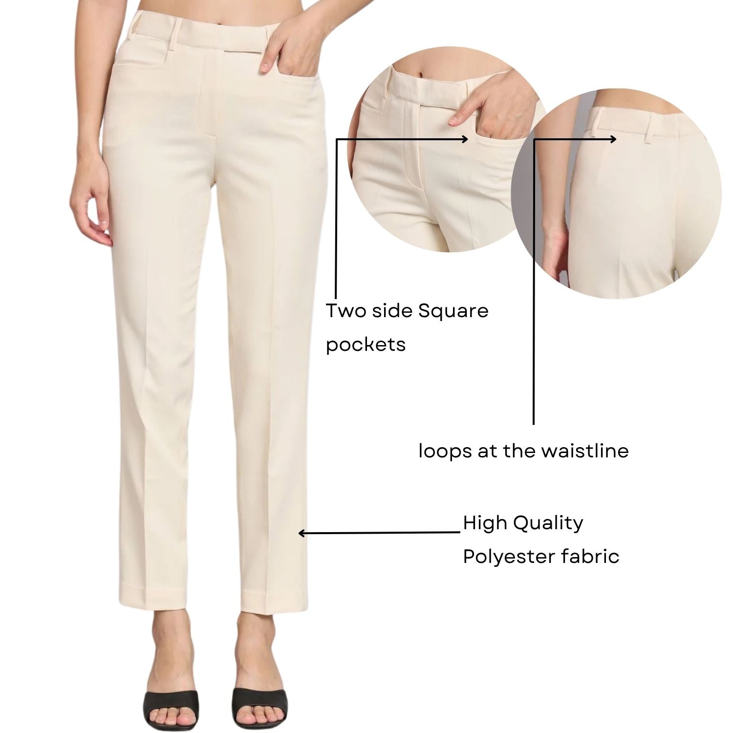 Women Comfort Mid-Rise Slim Fit Chinos