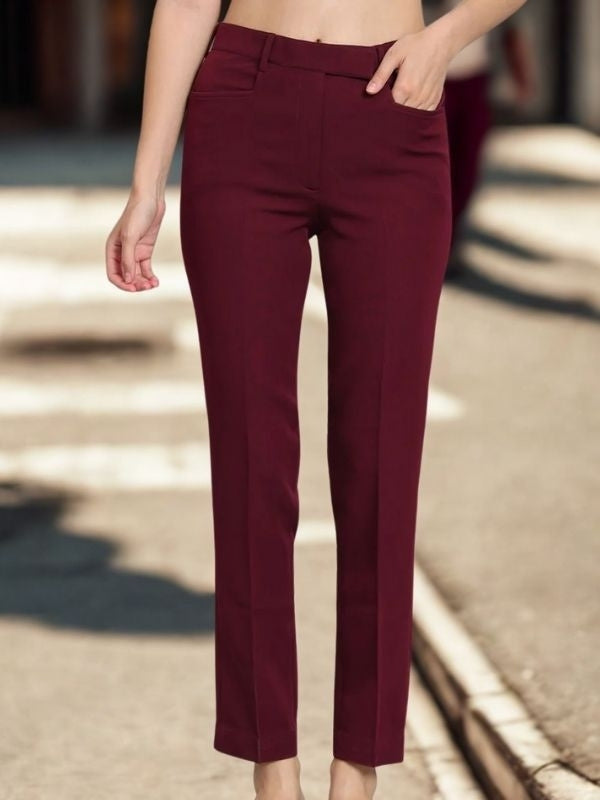 Women Mid-Rise Original Easy Wash Trousers