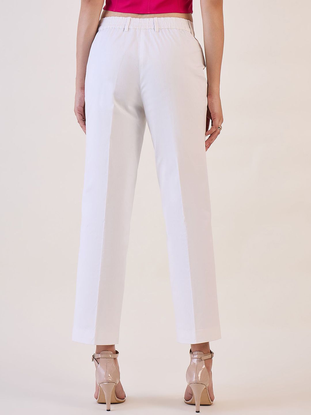 Women Mid-Rise Straight Fit Chinos