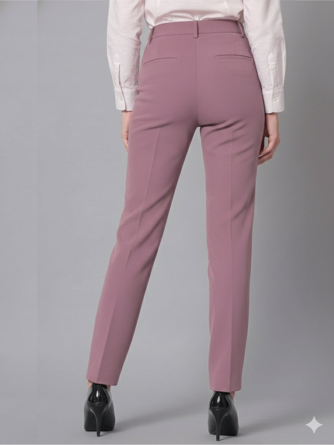 Women Pink Mid-Rise Trouser