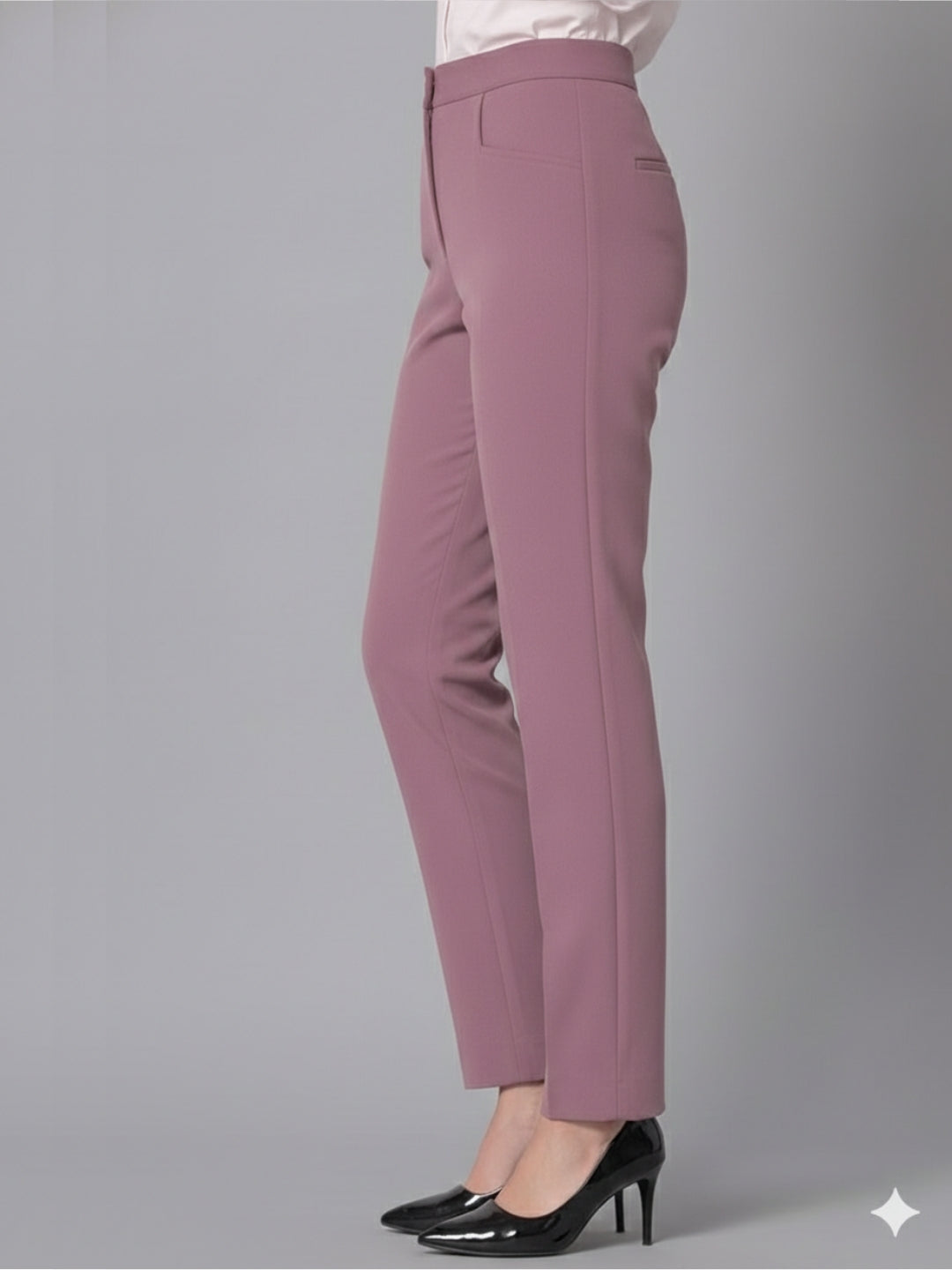 Women Pink Mid-Rise Trouser