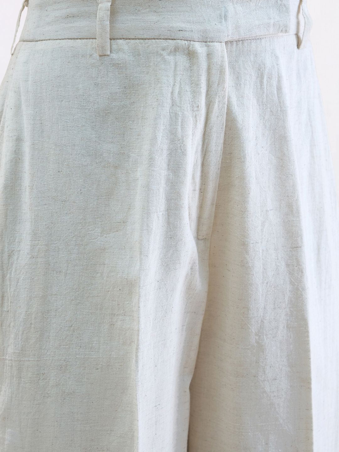 Women Beige Stretch High Rise Straight Fit Trouser