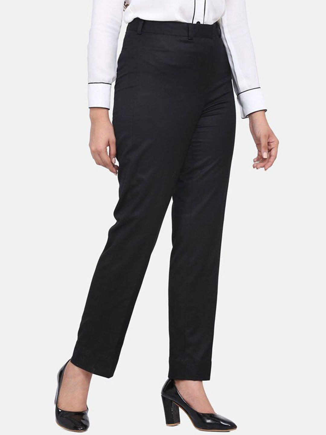 Women Mid-Rise Original Easy Wash Trousers