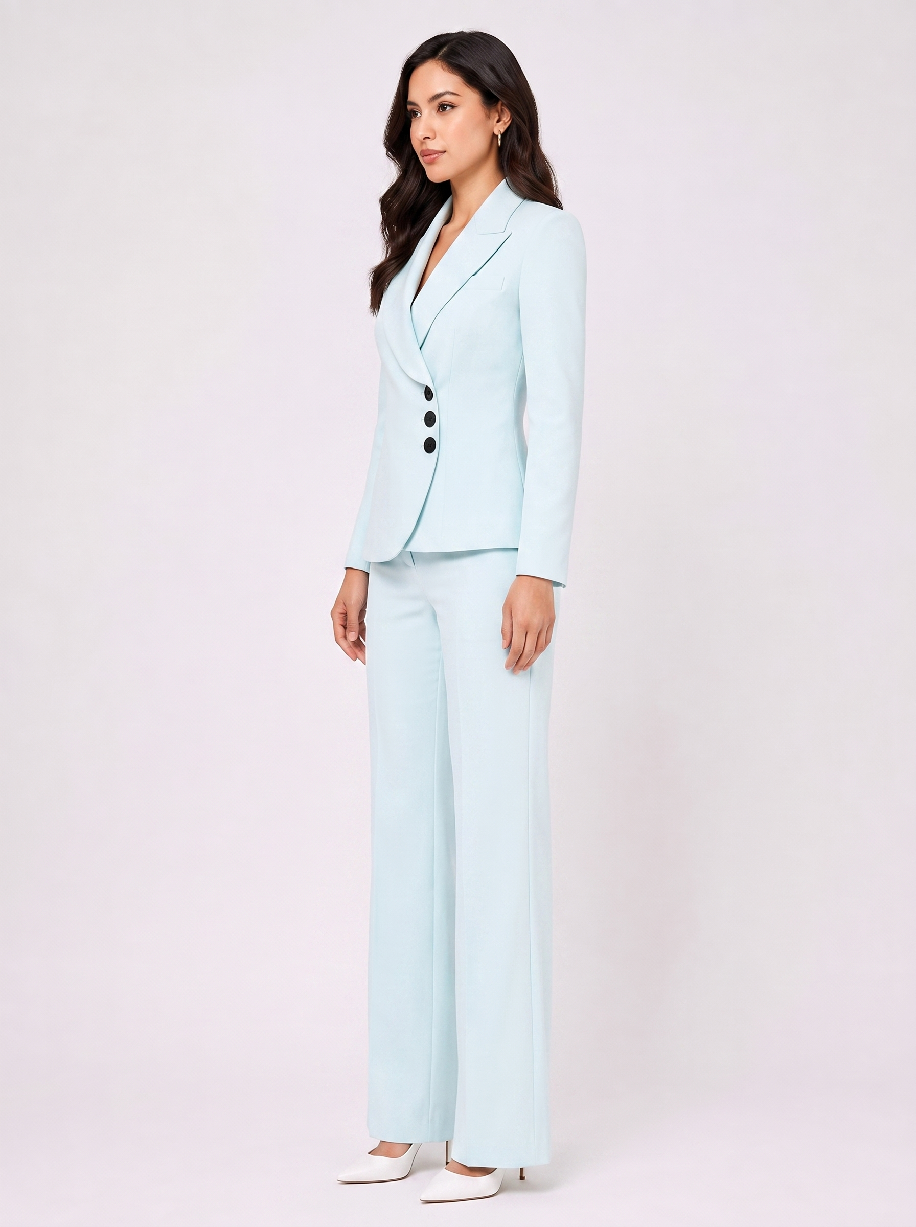 Women Blue Tailored Co-ord Set