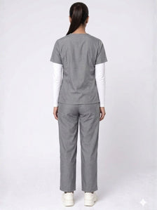 Women Grey Scrub Set