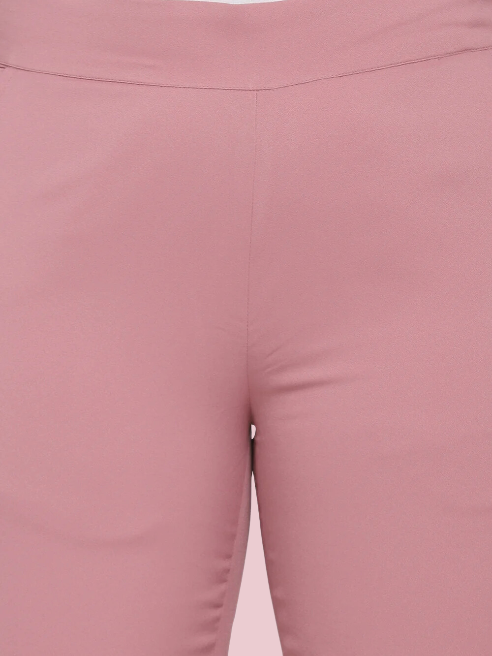Poly Crepe Pink Trousers- Women's Office Wear