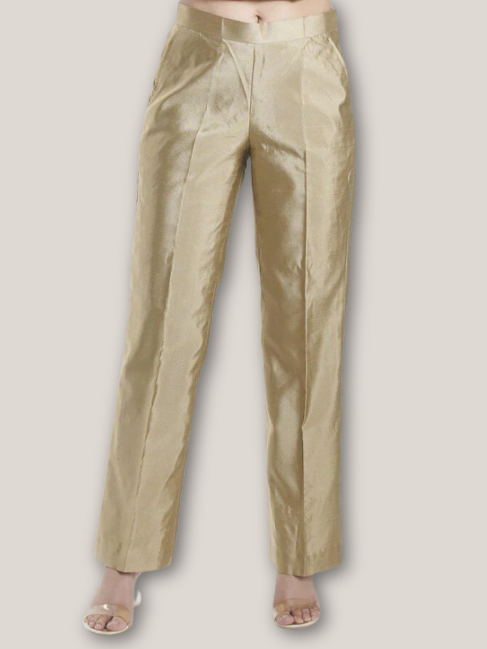 Ladies silk evening trousers outlet
