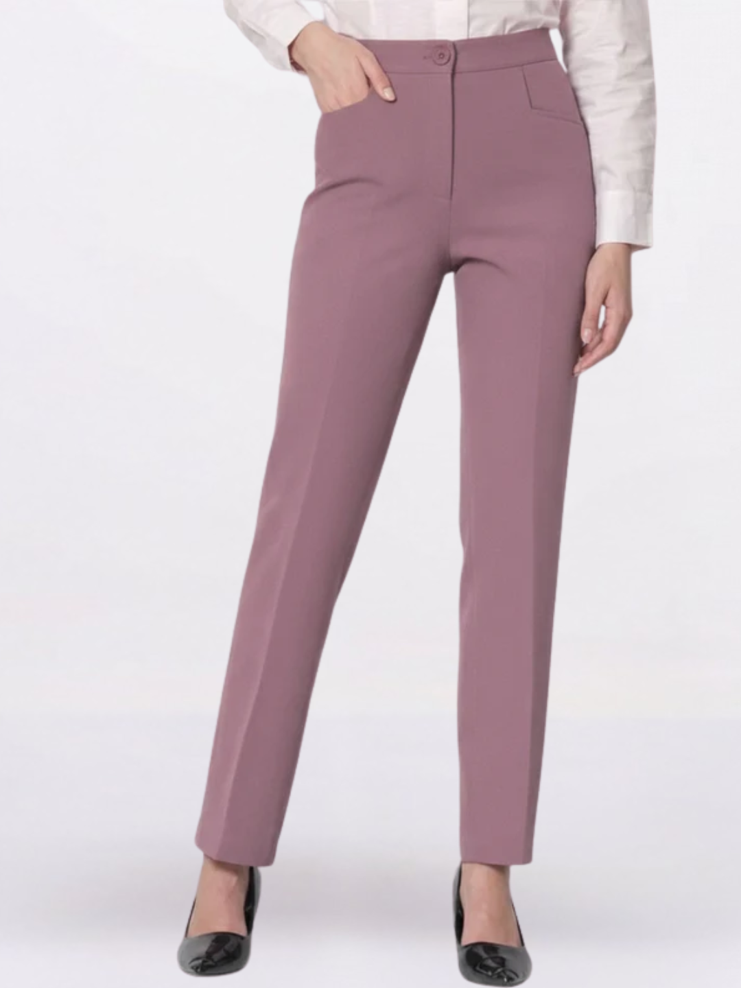 Women Pink Mid-Rise Trouser