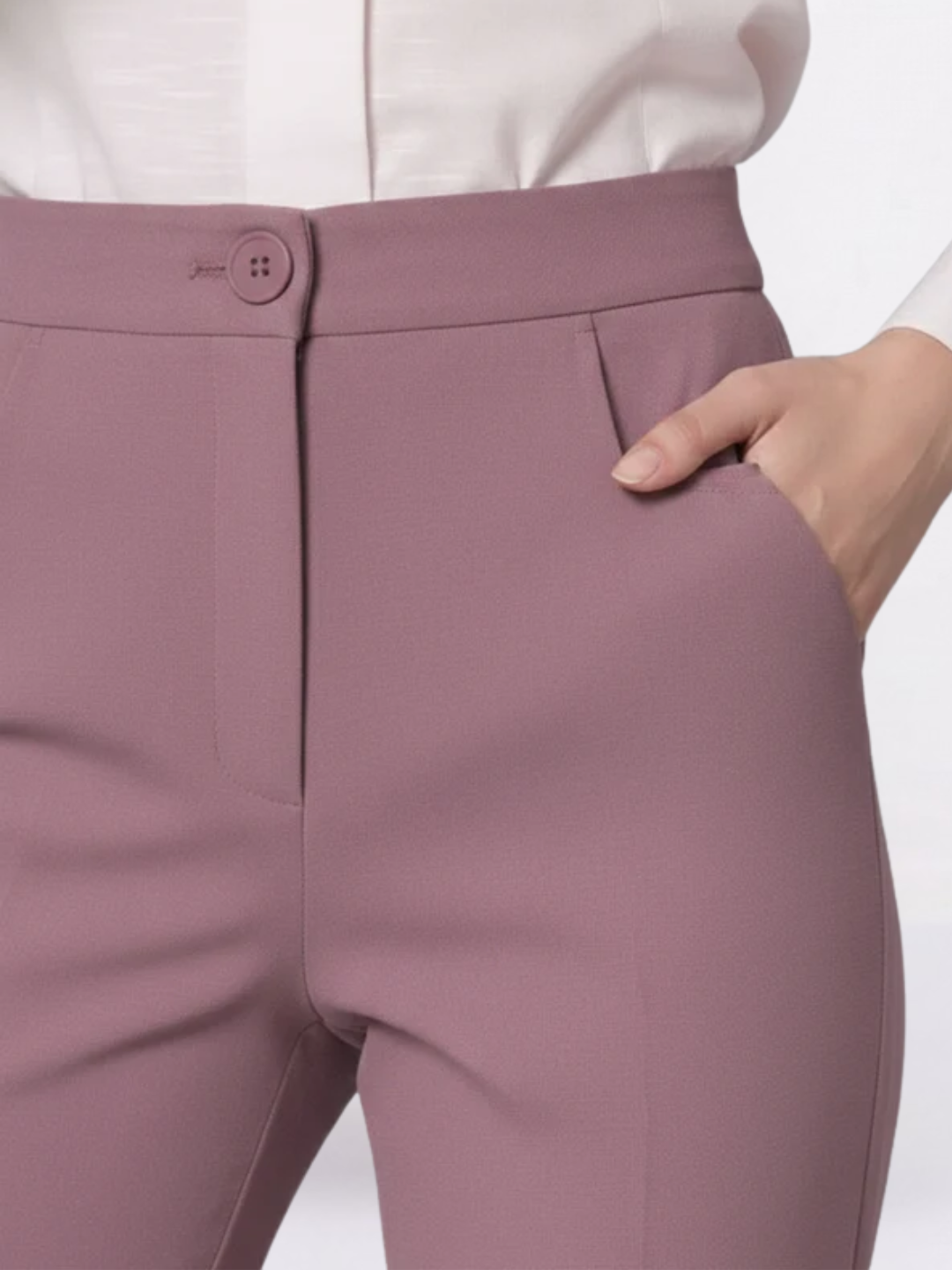 Women Pink Mid-Rise Trouser